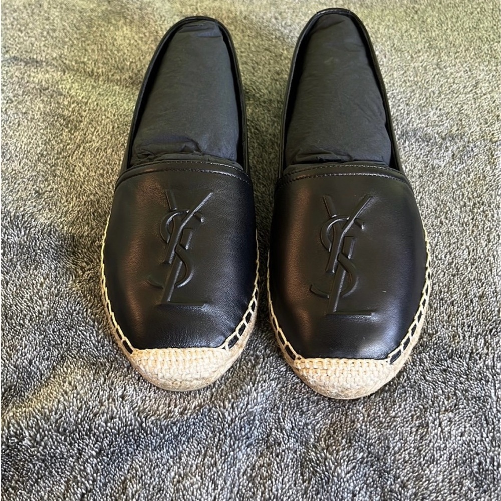 Black Saint Laurent Espadrilles Sz 34